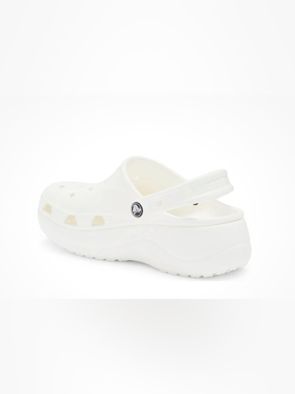 CROCS Baya Classic Platform Clog  Women in White - Picture 3 of 5